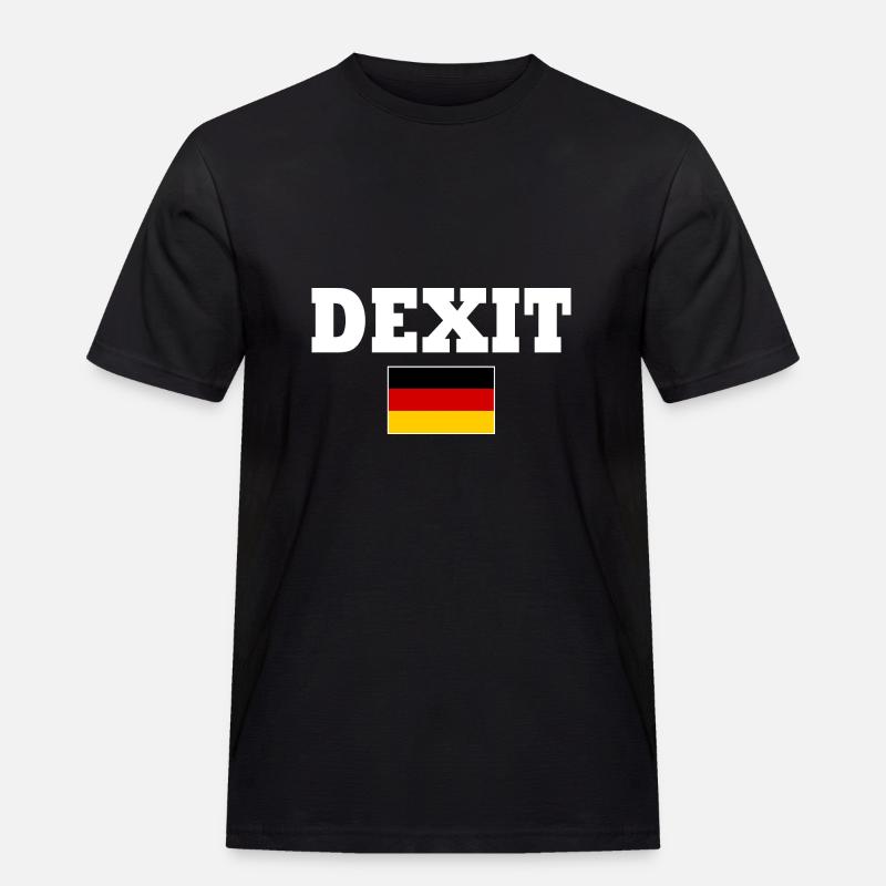 Dexit - Männer Workwear T-Shirt - Schwarz
