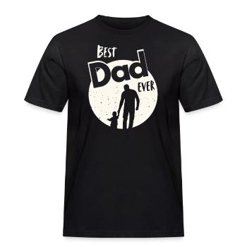 Der beste Papa überhaupt - Männer Workwear T-Shirt - Schwarz - Vorne - AI Model Male 178 light (178cm)