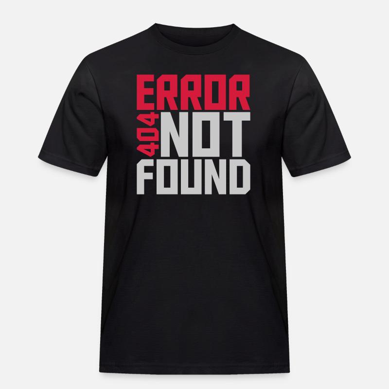 Error 404 not found - Men's Workwear T-Shirt - black