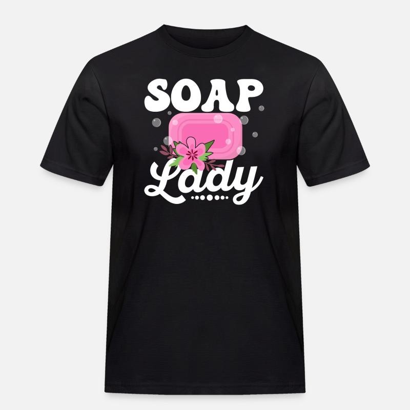 Soap Lady Soapmaking Soapmaker - Men's Workwear T-Shirt - black