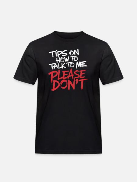 Introverti et sans conversation - T-shirt Workwear homme - noir