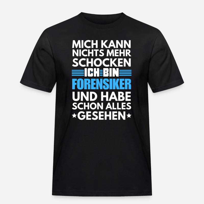 Non-shockable forensic scientist - Men's Workwear T-Shirt - black