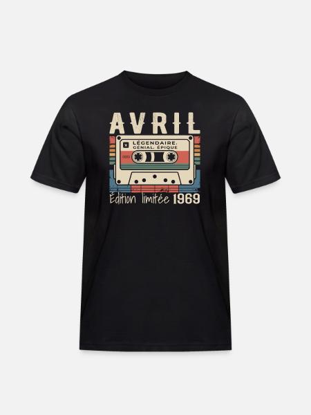 avril 1969 April 1969 - T-shirt Workwear homme - noir
