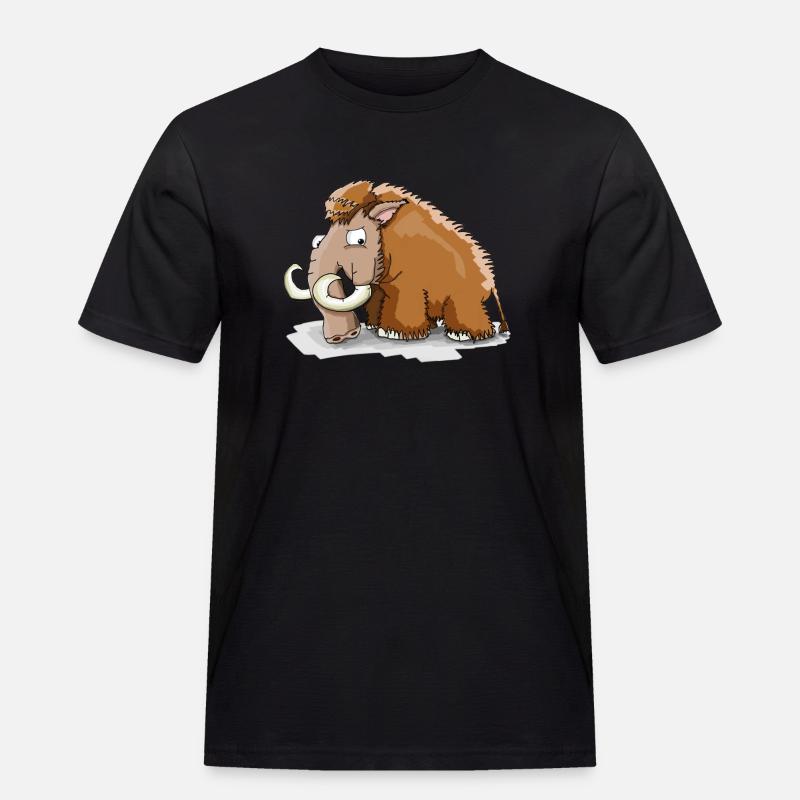 Grumpy Mammut! Geschenk Idee - Männer Workwear T-Shirt - Schwarz