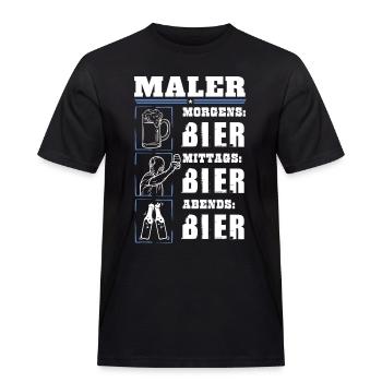 Mon quotidien de peintre - T-shirt Workwear homme - noir - Devant - AI Model Male 178 light (178cm)