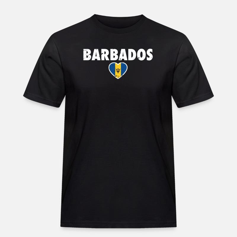 Barbade Barbade Drapeau Barbadien - T-shirt Workwear homme - noir