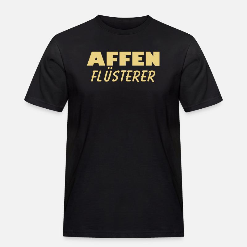 affen flüsterer - Männer Workwear T-Shirt - Schwarz