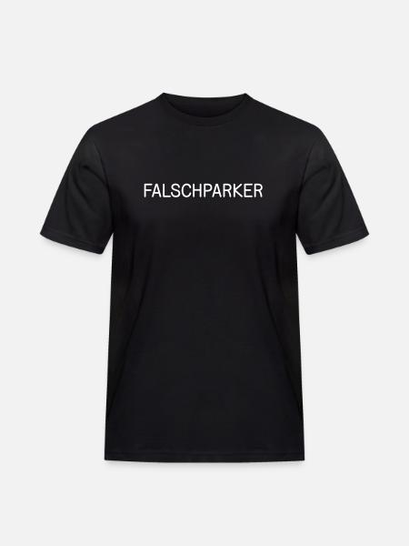 FALSCHPARKER / falsch Parker - Männer Workwear T-Shirt - Schwarz