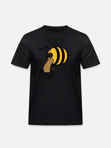 making of honey - bee :-) - Men's Workwear T-Shirt - black