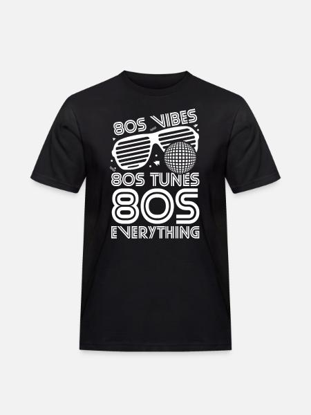 80s Vibes Melodies Everything - Men's Workwear T-Shirt - black