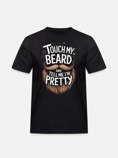 Beard Mustache Bearded Men - Men's Workwear T-Shirt - black