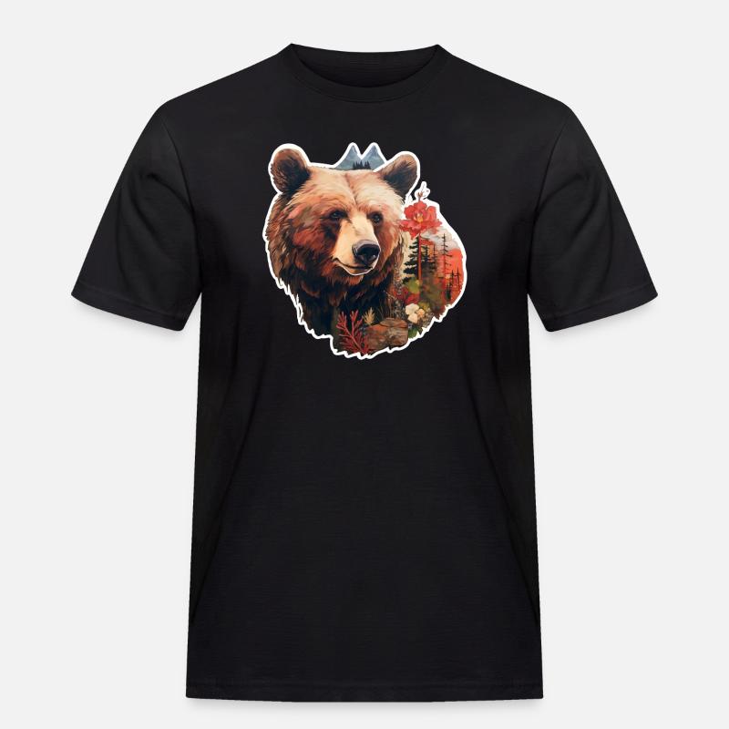 Ours à l’état sauvage - T-shirt Workwear homme - noir