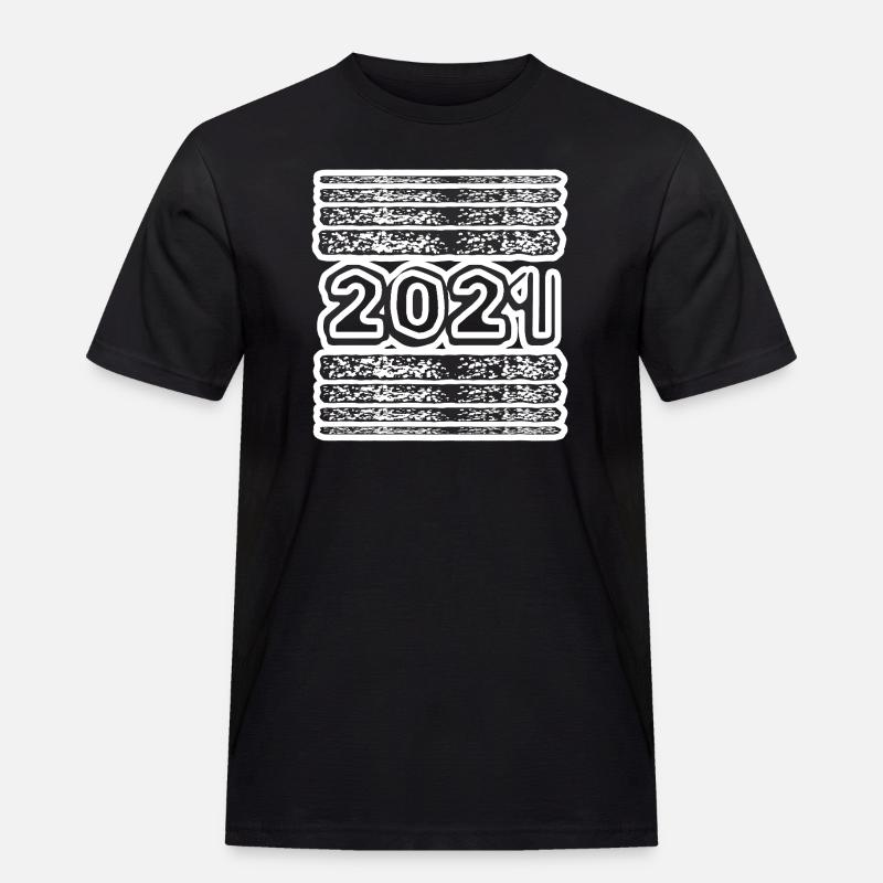 2021 - Männer Workwear T-Shirt - Schwarz