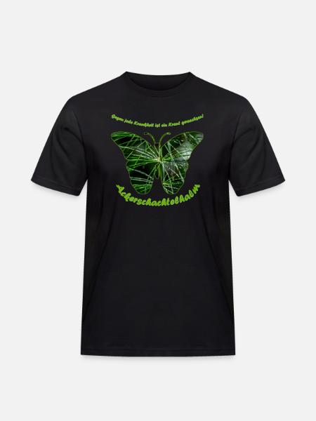 ackerschachtelhalm schmetterling - Männer Workwear T-Shirt - Schwarz