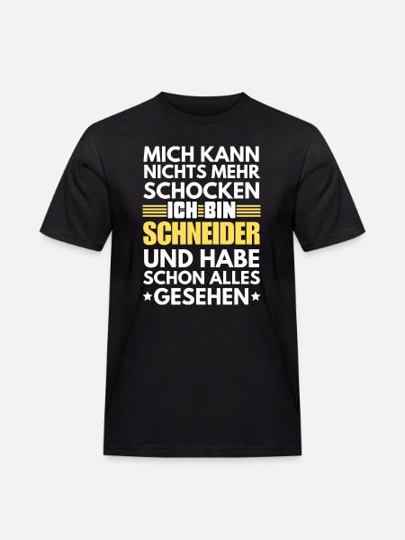 Nicht schockbarer Schneider - Männer Workwear T-Shirt - Schwarz