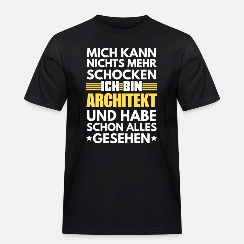 Non-shockable architect - Men's Workwear T-Shirt - black