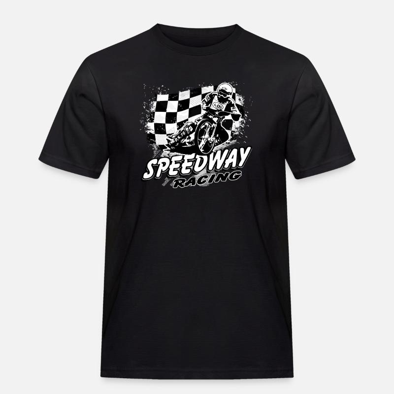 Speedway Racing - Männer Workwear T-Shirt - Schwarz