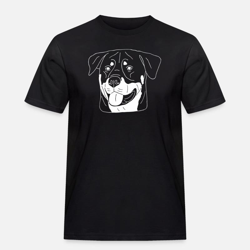 Rottweiler - Männer Workwear T-Shirt - Schwarz