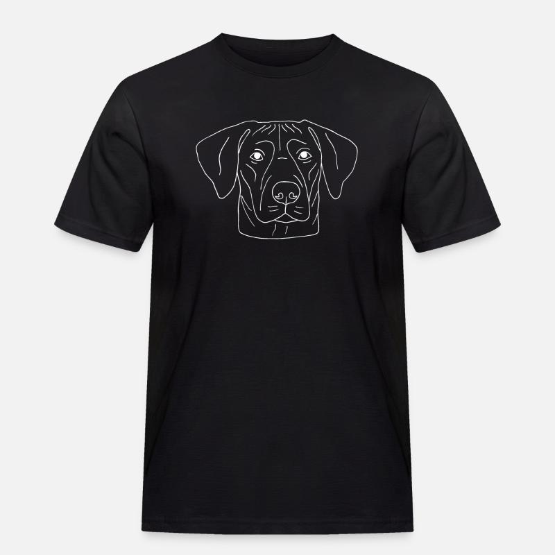 Rhodesian Ridgeback - Männer Workwear T-Shirt - Schwarz