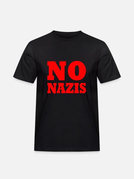 Pas de nazis - T-shirt Workwear homme - noir