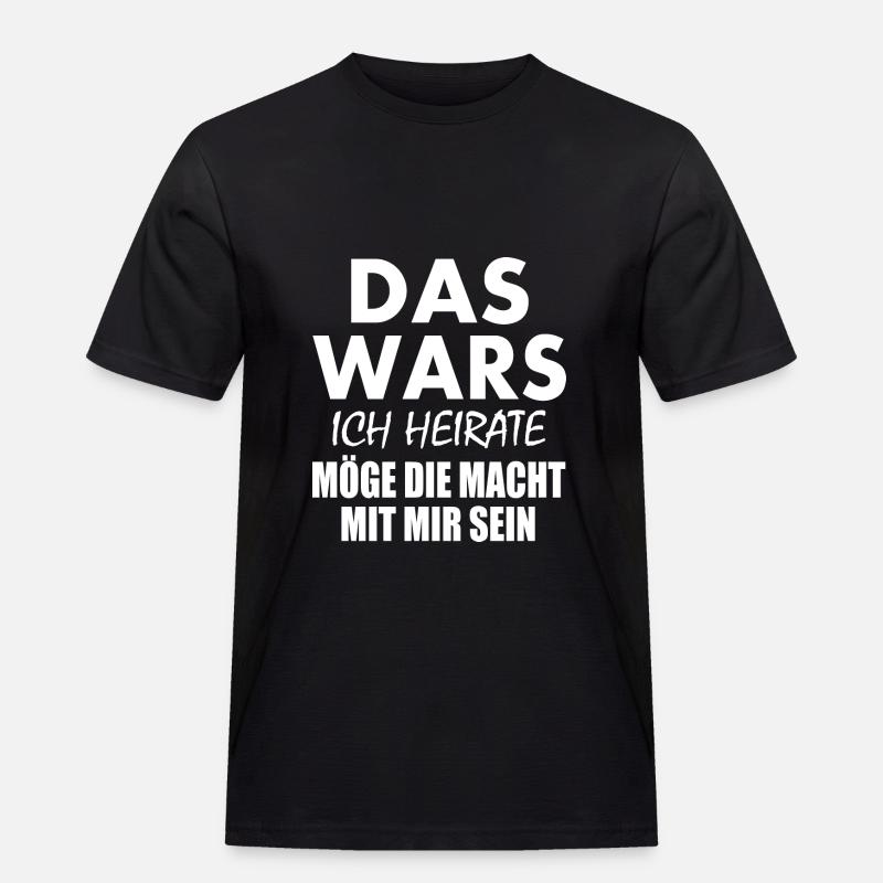 Das wars - Männer Workwear T-Shirt - Schwarz