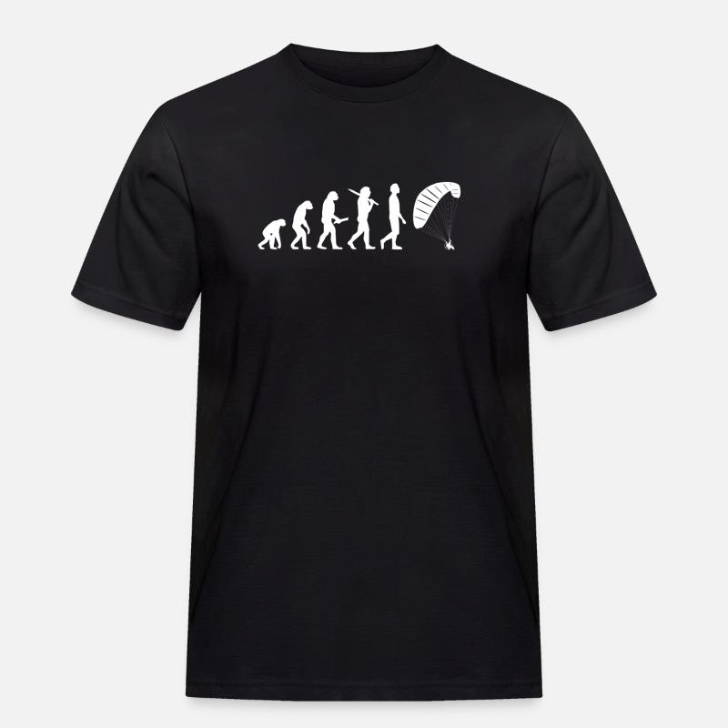 Paragliding Paraglider Evolution - Men's Workwear T-Shirt - black