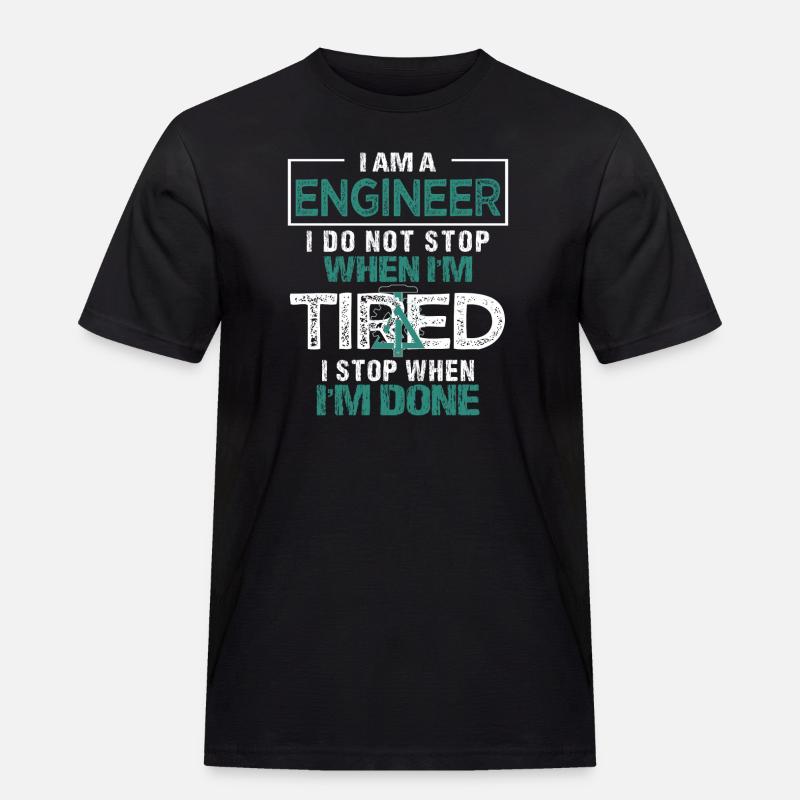 Engineer or engineer - Men's Workwear T-Shirt - black