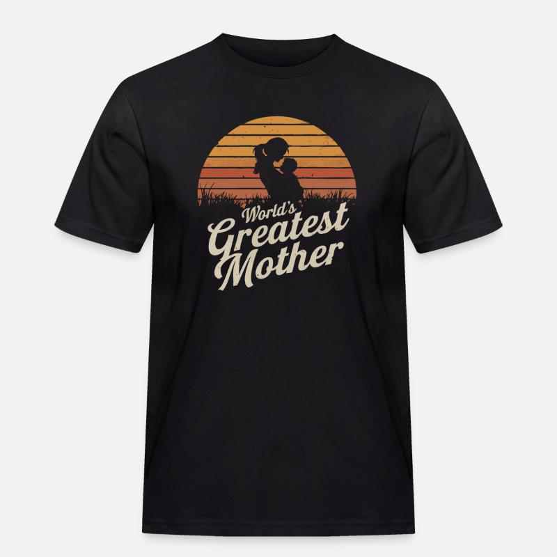 Die beste Mutter der Welt - Männer Workwear T-Shirt - Schwarz