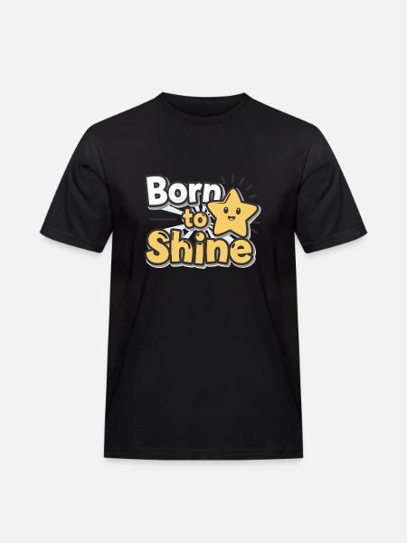 Né pour briller – Strahlender Stern - T-shirt Workwear homme - noir