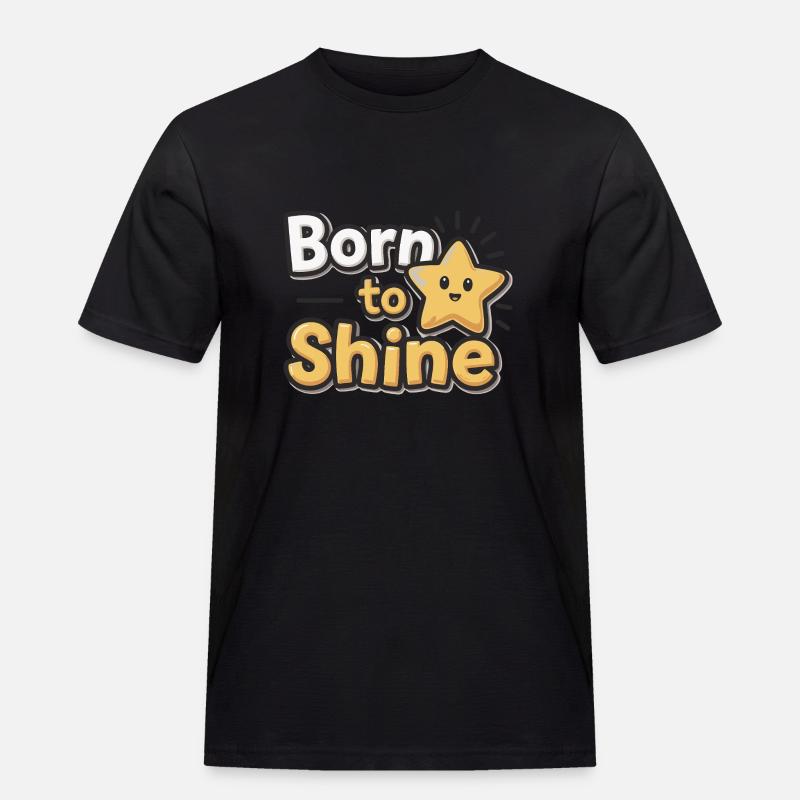 Né pour briller – Strahlender Stern - T-shirt Workwear homme - noir