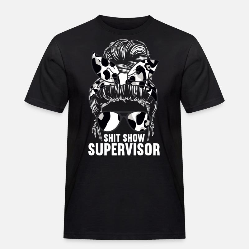 Shit Show Supervisor - Männer Workwear T-Shirt - Schwarz