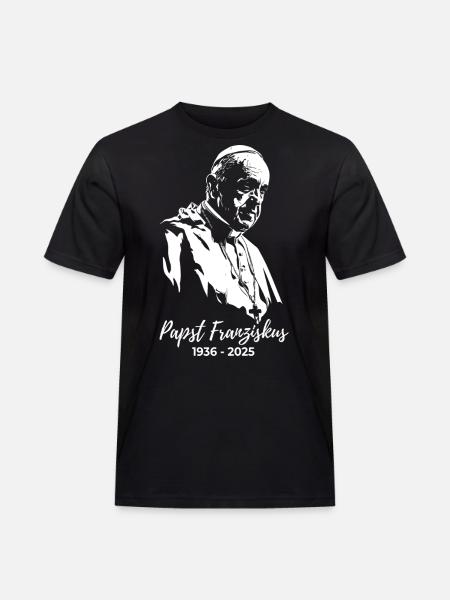 Pope Francis - Holy Father - Men's Workwear T-Shirt - black