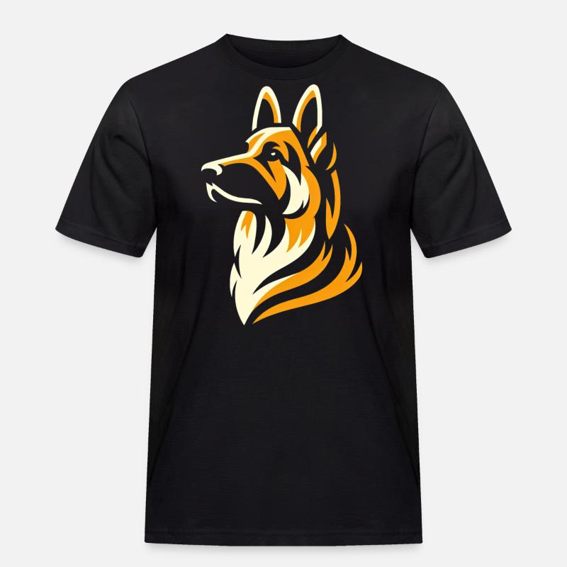 German Shepherd Elegance - Men's Workwear T-Shirt - black
