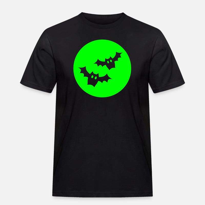 Fledermäuse - Männer Workwear T-Shirt - Schwarz