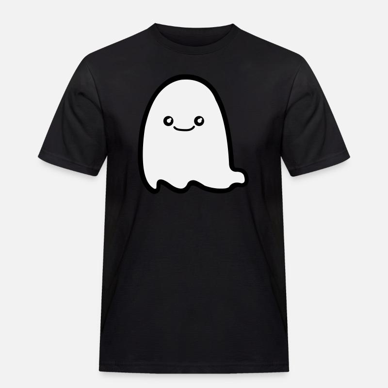 ghost comic - Männer Workwear T-Shirt - Schwarz