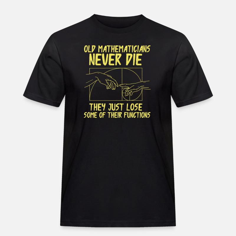 Fibonacci Geometry Math Golden Ratio - Men's Workwear T-Shirt - black