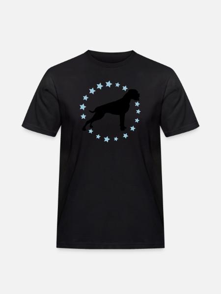 Boxer Sternenkreis 2 farb - Männer Workwear T-Shirt - Schwarz