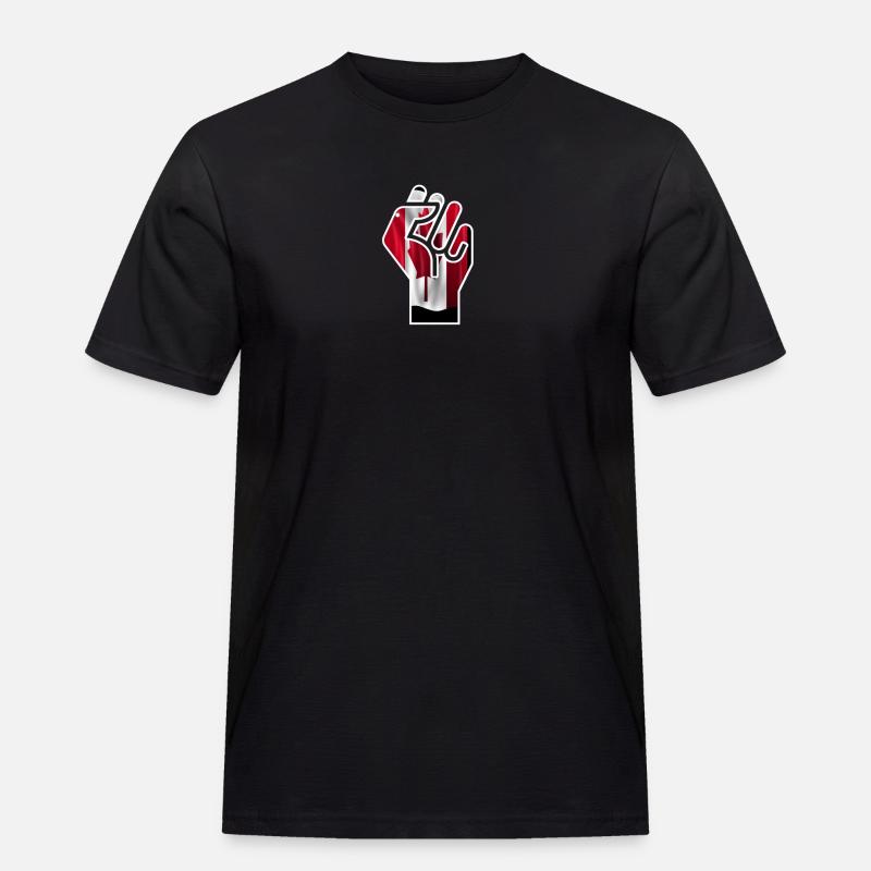 Canada Power Geschenk - Männer Workwear T-Shirt - Schwarz