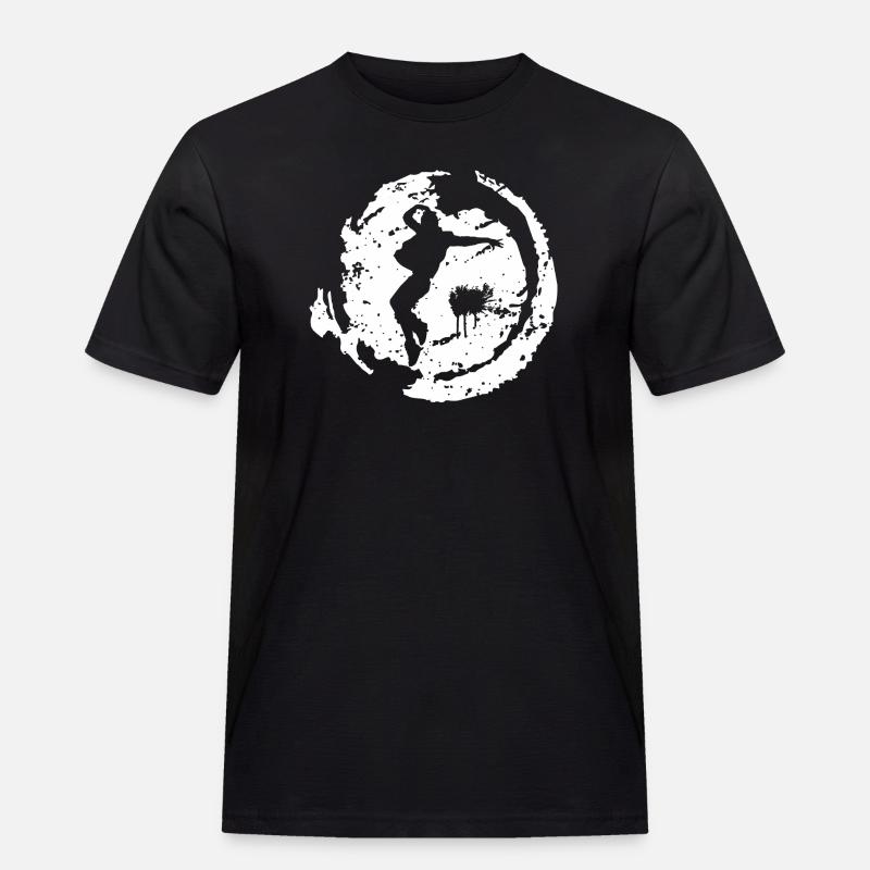Breakdance - Männer Workwear T-Shirt - Schwarz