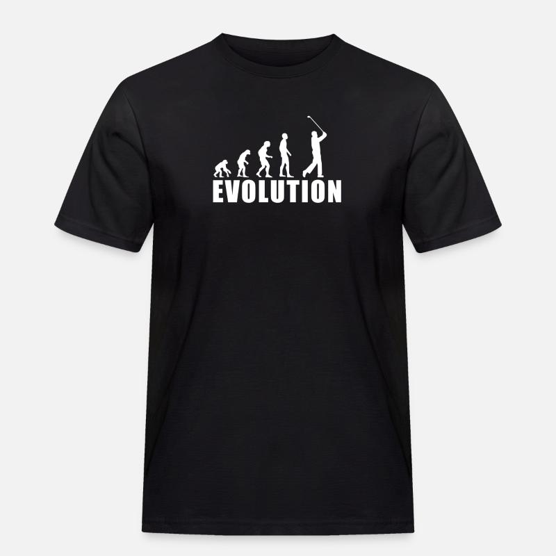 EVOLUTION GOLF golfer golf club gift - Men's Workwear T-Shirt - black