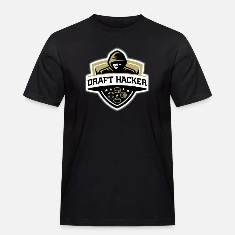 Draft hacker - Men's Workwear T-Shirt - black