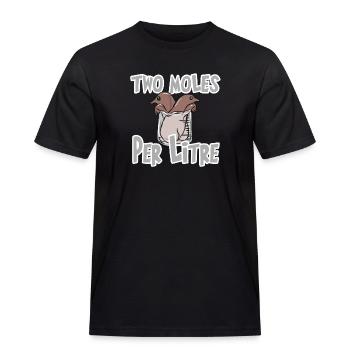 Wissenschaft - Männer Workwear T-Shirt - Schwarz - Vorne - AI Model Male 178 light (178cm)