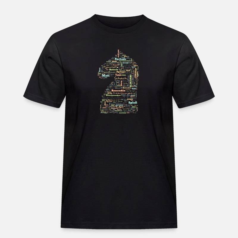 Échecs termes d'échecs Springer - T-shirt Workwear homme - noir