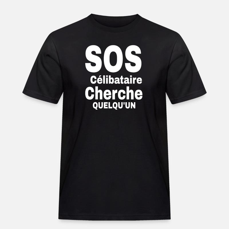Zölibat Statement Design 2023 - Männer Workwear T-Shirt - Schwarz