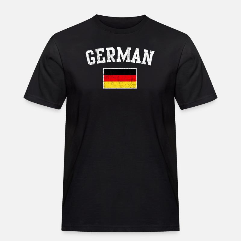 Bogen des deutschen Flaggenemblems - Männer Workwear T-Shirt - Schwarz