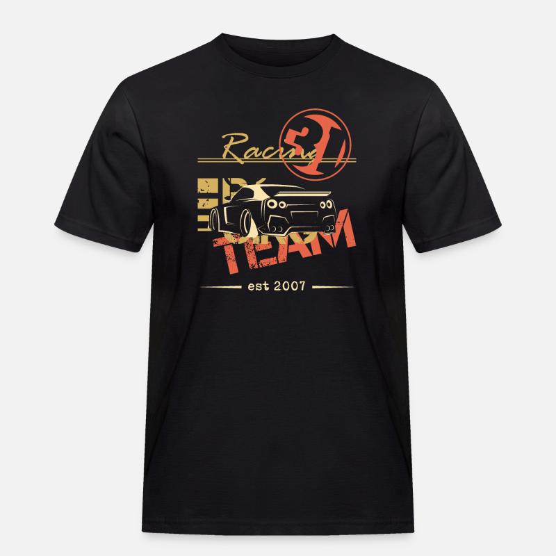 team racing gtr auto geschenkidee - Männer Workwear T-Shirt - Schwarz