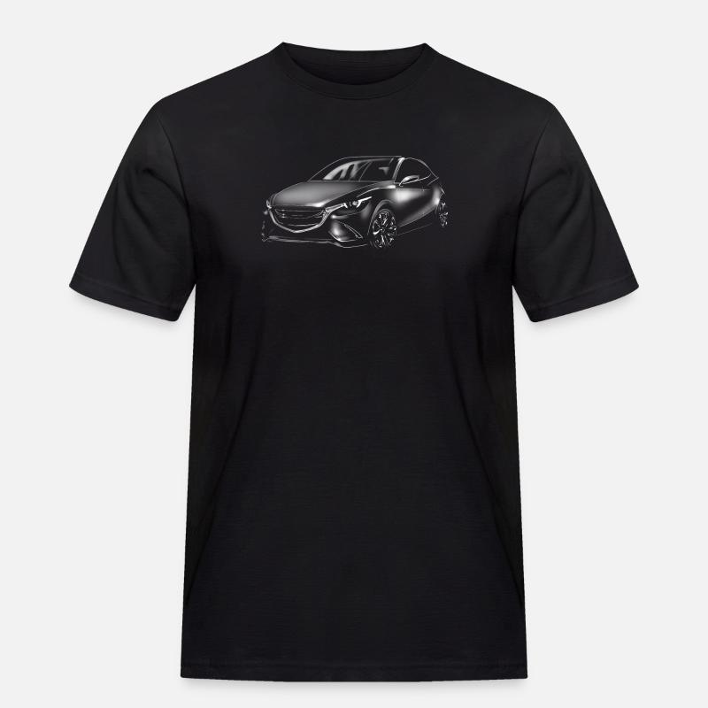 Auto - Männer Workwear T-Shirt - Schwarz