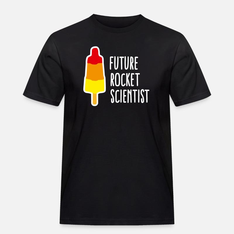 Future rocket scientist popsicle rocket graduation - Men's Workwear T-Shirt - black