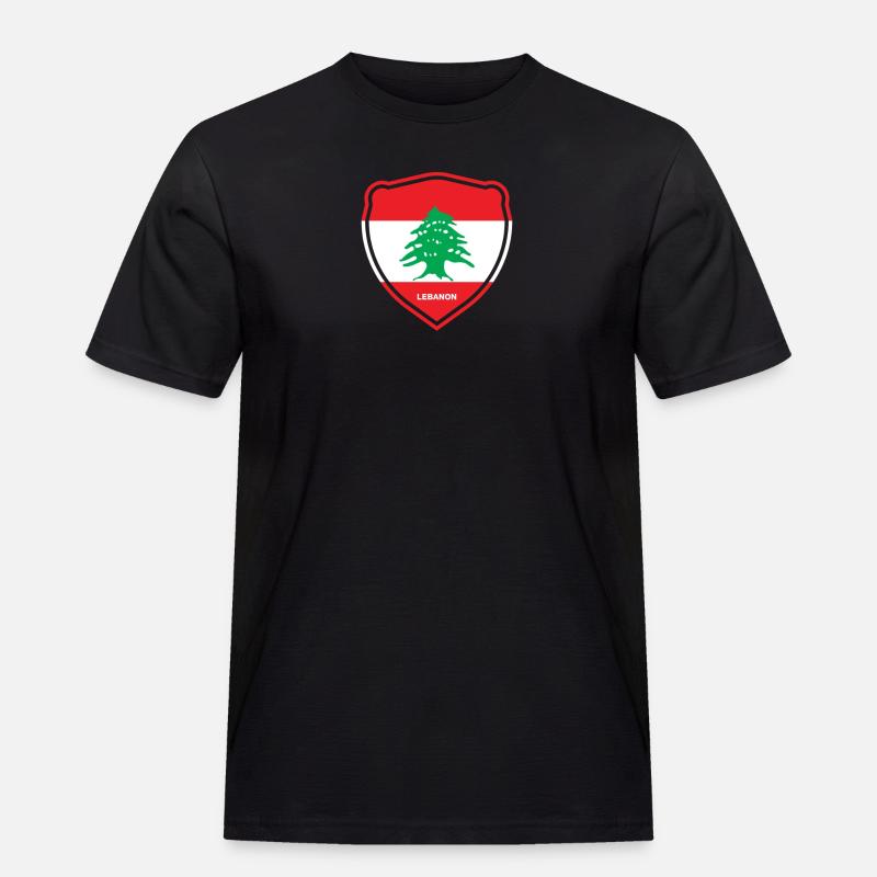 Libanon Beirut Libanese Libanesin Libanesisch LBN - Männer Workwear T-Shirt - Schwarz