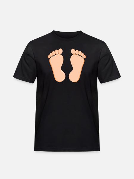 Foot Feet Foot Care Podology Gave Gave Idé - Herre Workwear T-Shirt - sort